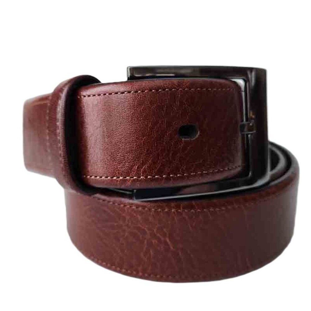 NWOT Murano Full Grain Leather Belt Reddish Brown Men's Size 32 BEST FITS 30